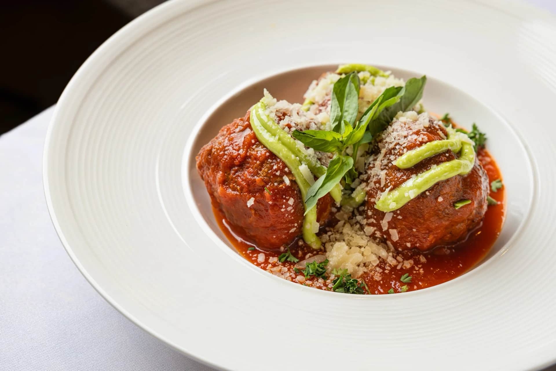 Polpette al Sugo — oven-roasted meatballs in San Marzano sugo